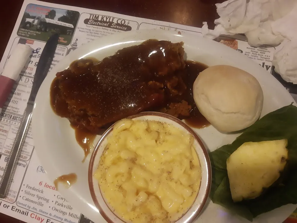 Meatloaf and Mac and Cheese